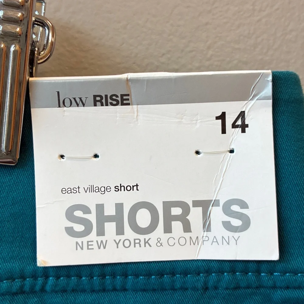 New York & Company East Village Teal Shorts, 14 - Picture 4 of 6